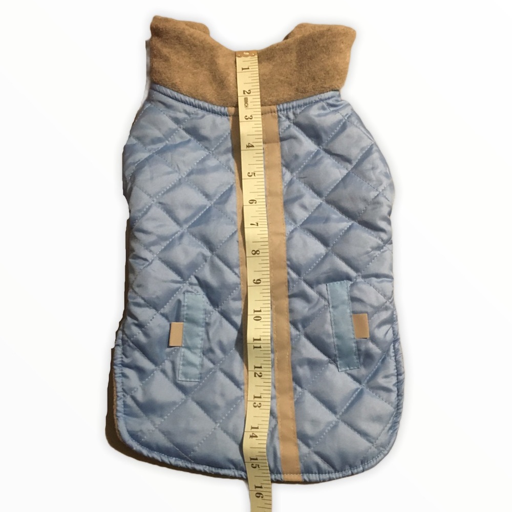 Grreat Choice Blue quilted coat with reflective stripe - Picture 4 of 9